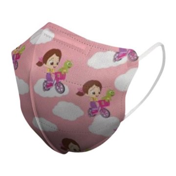 Респиратор детски размер FFP2 Kids NR CE 0370 Момиченце розов 1бр.