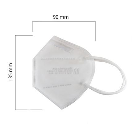 Респиратор детски размер FFP2 ROSIMASK MR-12 NR бял 1бр.