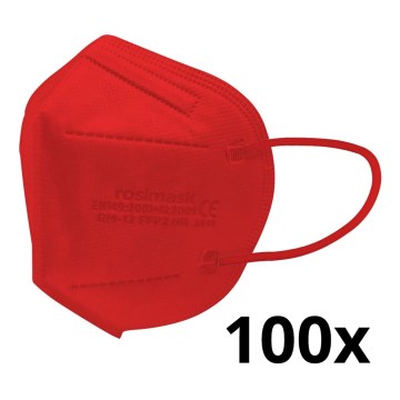 Респиратор детски размер FFP2 ROSIMASK MR-12 NR червен 100бр.
