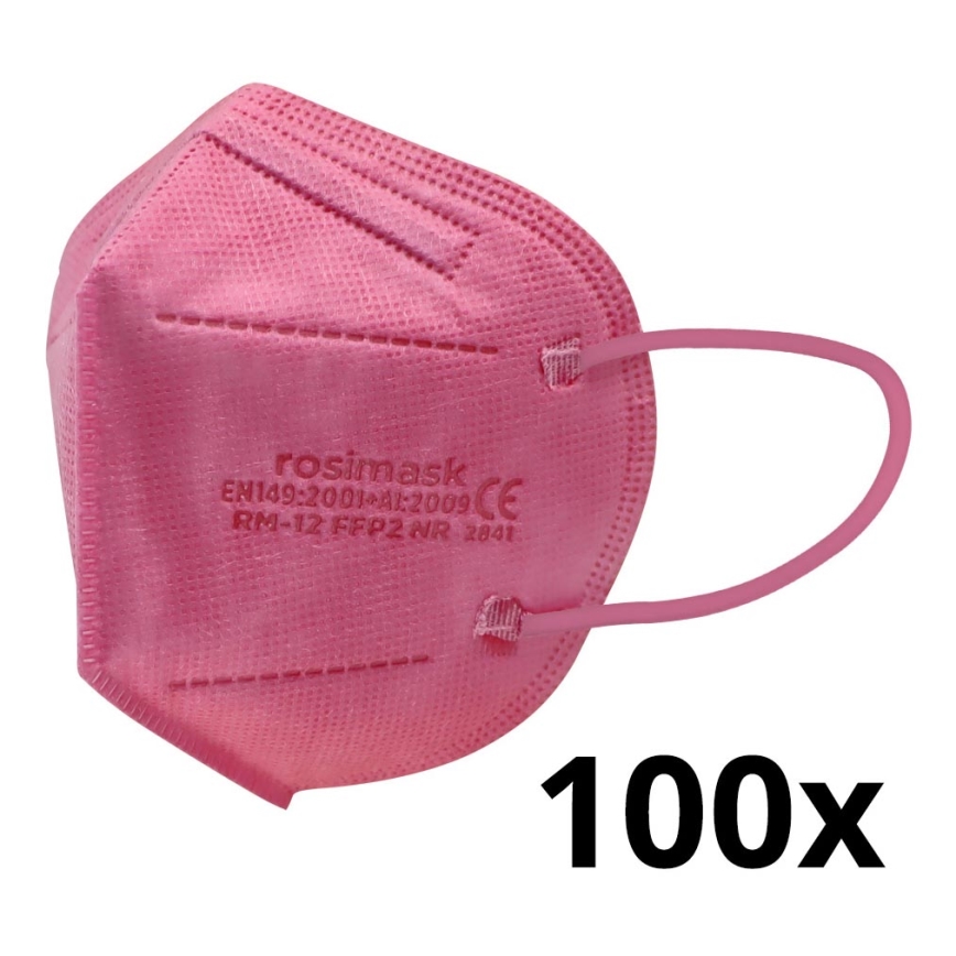 Респиратор детски размер FFP2 ROSIMASK MR-12 NR розов 100бр.