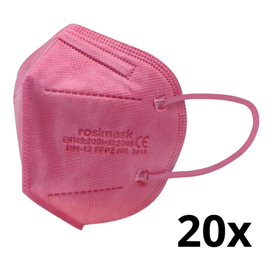 Респиратор детски размер FFP2 ROSIMASK MR-12 NR розов 20бр.