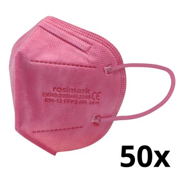 Респиратор детски размер FFP2 ROSIMASK MR-12 NR розов 50бр.