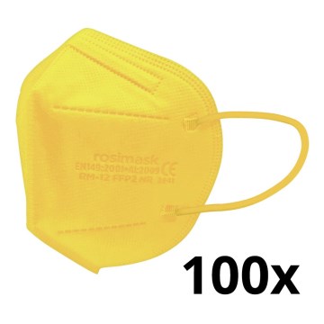 Респиратор детски размер FFP2 ROSIMASK MR-12 NR жълт 100бр.
