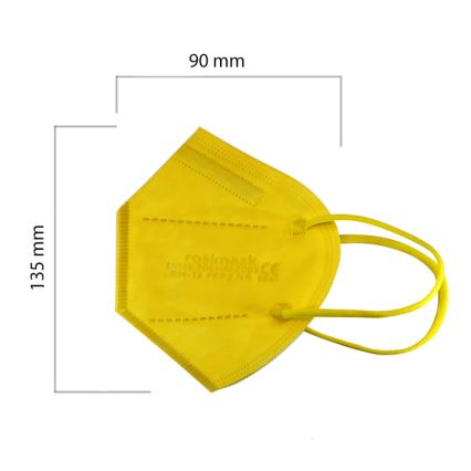 Респиратор детски размер FFP2 ROSIMASK MR-12 NR жълт 1бр.