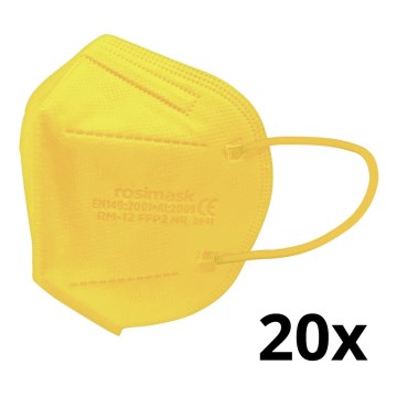 Респиратор детски размер FFP2 ROSIMASK MR-12 NR жълт 20бр.