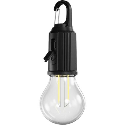 Retlux - димируем презареждаем LED фенер LED/0,3W/USB 400 mAh IP44 черен