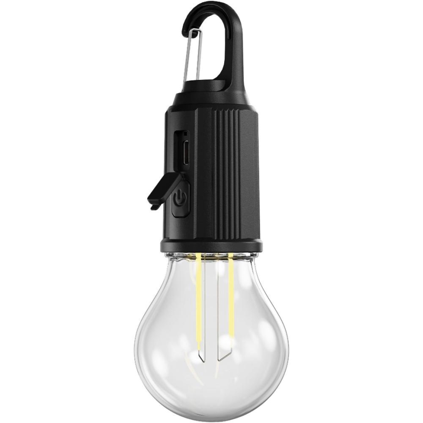 Retlux - димируем презареждаем LED фенер LED/0,3W/USB 400 mAh IP44 черен