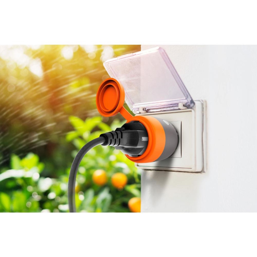 Интелигентен екстериорен контакт 3680W/230V/Тип F SCHUKO/16A Wi-Fi IP44