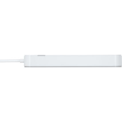 Интелигентен разширение кабел с превключвател 4Z Тип E + 2x USB-A + 1x USB-C 1,5m Wi-Fi Tuya бял