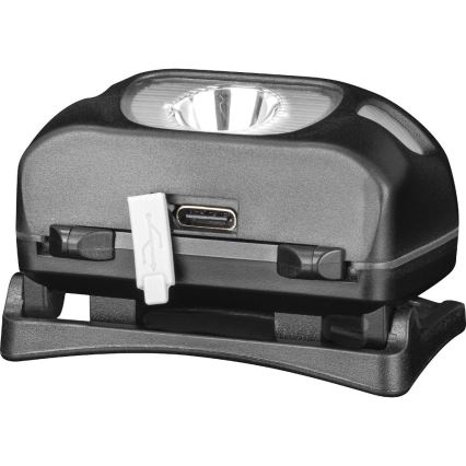 LED презареждаема челна лампа 3W/1200 mAh IP44, черна