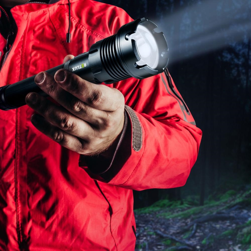 LED Акумулаторно алуминиево фенерче с функция външна батерия LED/4400 mAh 2200 lm IP44
