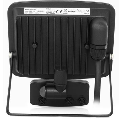 LED Безрамков прожектор със сензор LED/20W/230V 4000K IP65
