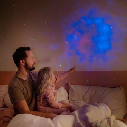 LED детски проектор 230V астронавт 12,5 см + дистанционно управление