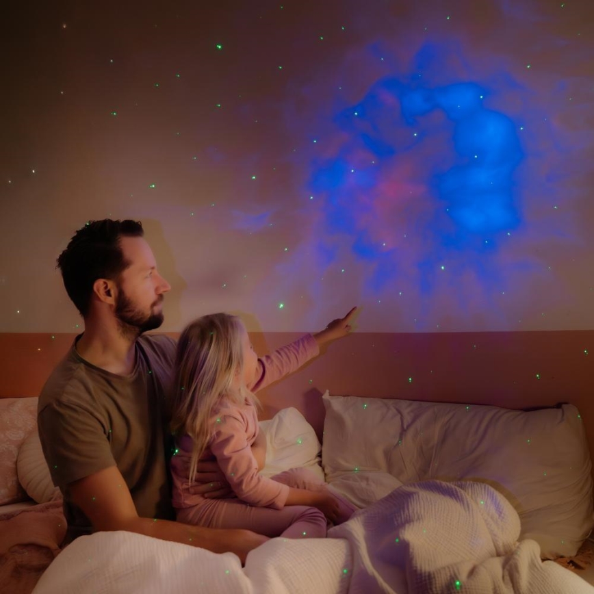 LED детски проектор 230V астронавт 12,5 см + дистанционно управление