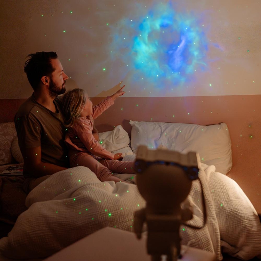 Retlux - LED детски проектор 230V астронавт 23,3 см + дистанционно управление