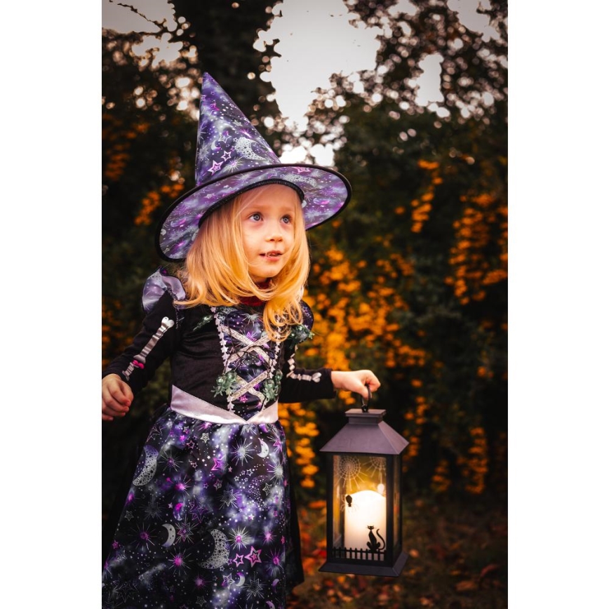 LED Декорация HALLOWEEN LED/3xAAA/топло бял фенер