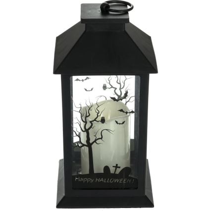 LED Декорация HALLOWEEN LED/3xAAA/топло бял фенер