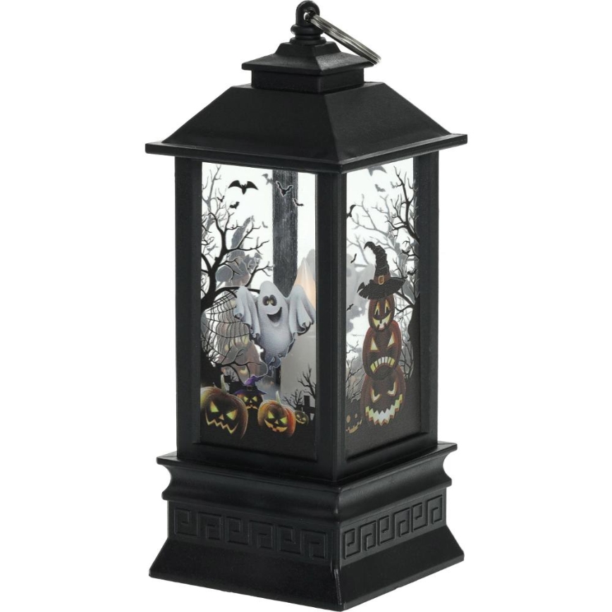 LED Декорация HALLOWEEN LED/3xAAA/топло бял фенер с тикви