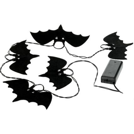 LED Декоративна верига HALLOWEEN 10xLED/2xAA/топло бял 1,3 м прилепи