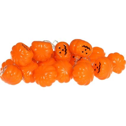 LED Декоративна верига HALLOWEEN 20xLED/3xAA/топло бял 3,3 м тикви