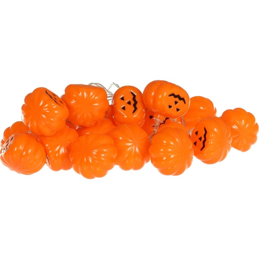 LED Декоративна верига HALLOWEEN 20xLED/3xAA/топло бял 3,3 м тикви
