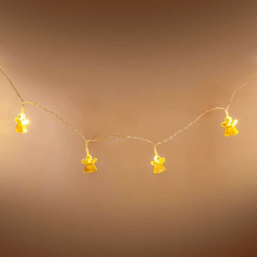 LED Декоративни лампички 10xLED/2xAA 1,65м топло бели