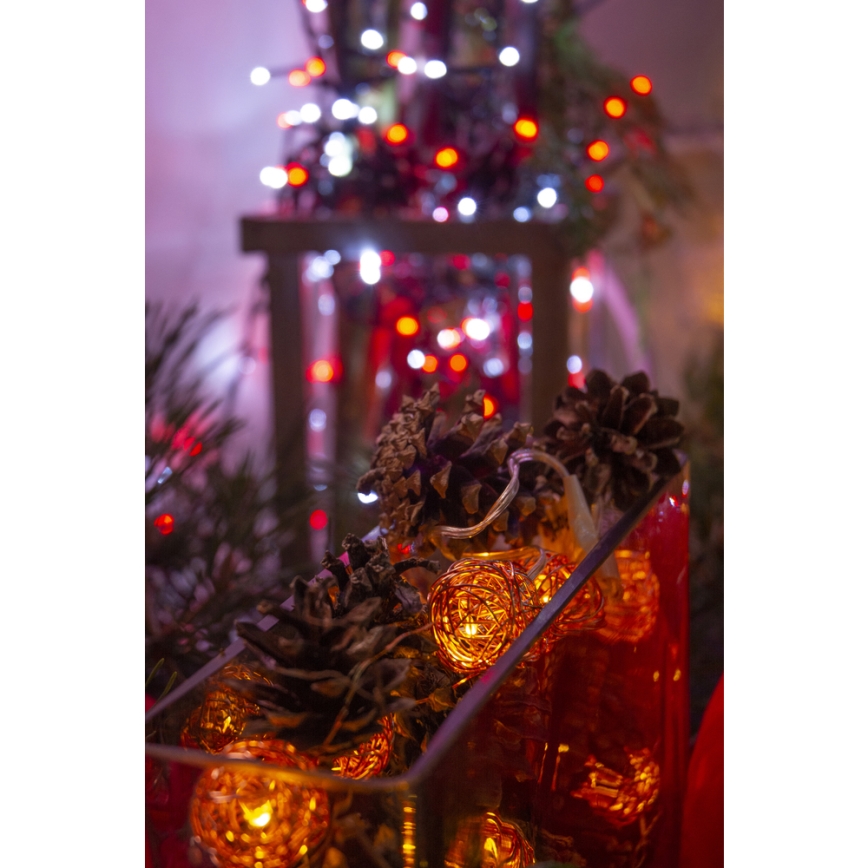 LED Декоративни лампички 10xLED/2xAA топло бели