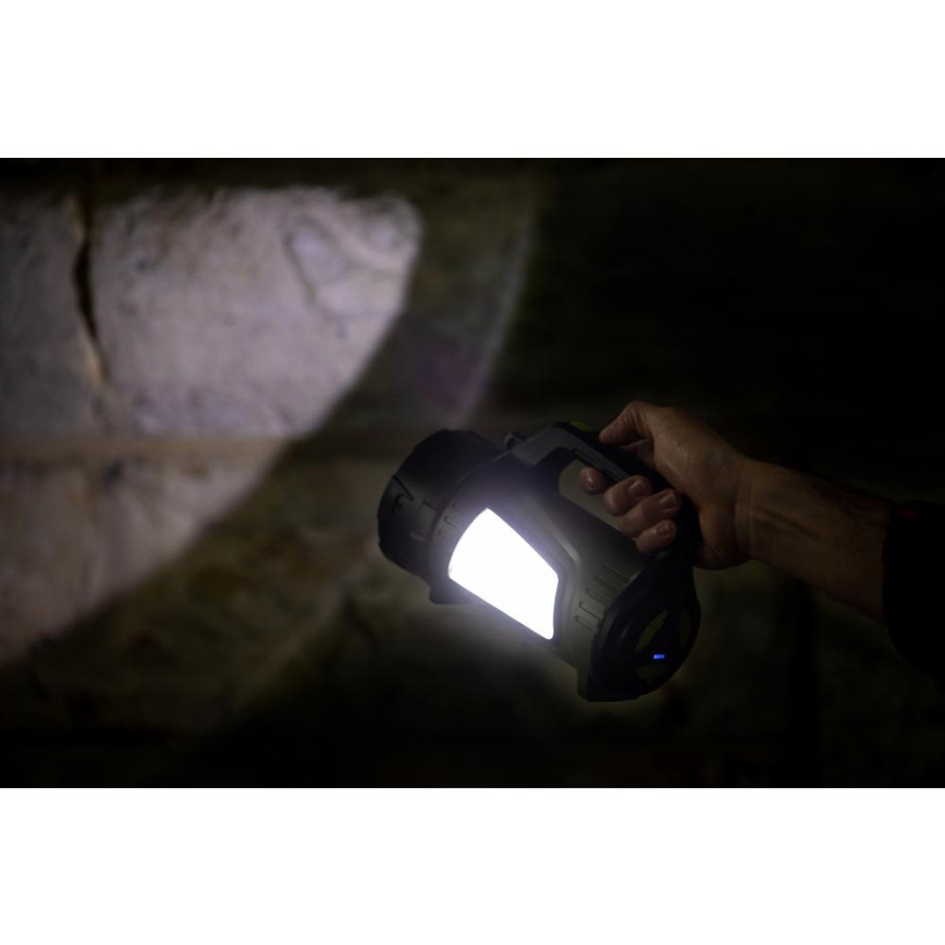 LED Димируем екстериорен акумулаторен фенер със захранваща батерия LED/21W/4400mAh IP44