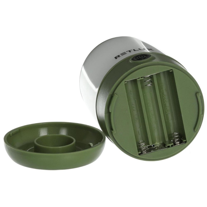 LED Димируем преносим лампа LED/3W/3xAAA зелен