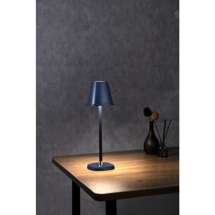LED Димируема акумулаторна настолна лампа LED/3W/1800 mAh тъмносин