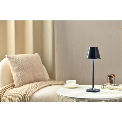 LED Димируема акумулаторна настолна лампа LED/3W/1800 mAh тъмносин