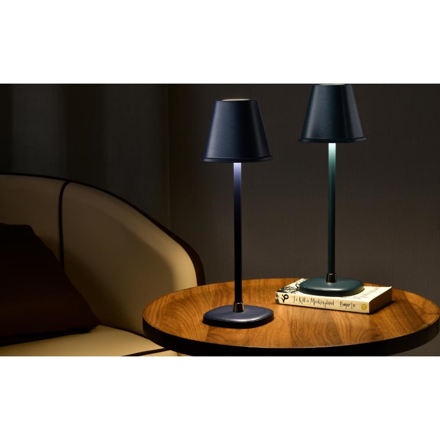 LED Димируема акумулаторна настолна лампа LED/3W/1800 mAh тъмносин