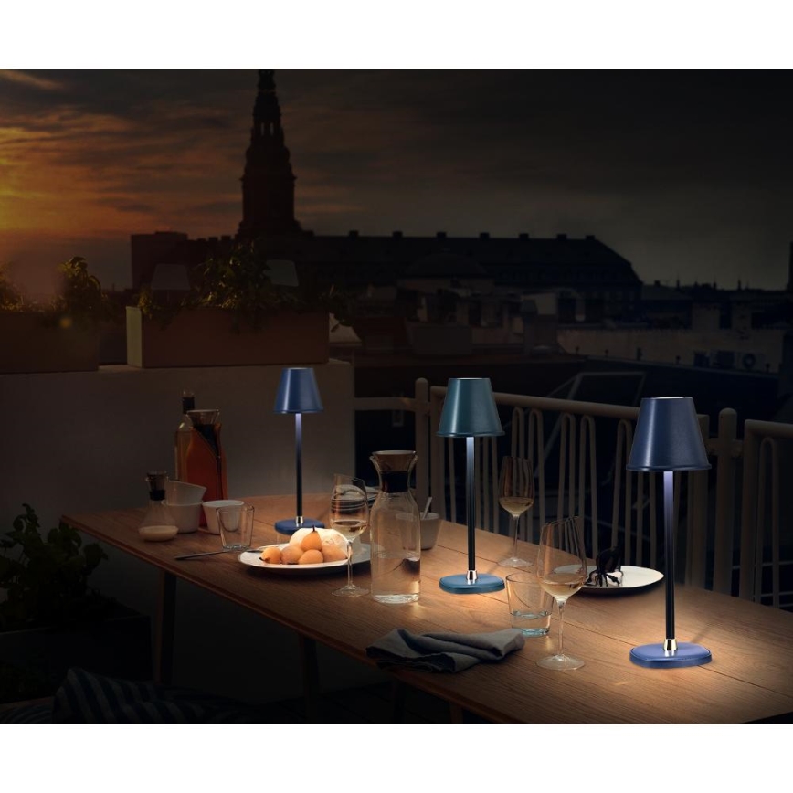 LED Димируема акумулаторна настолна лампа LED/3W/1800 mAh тъмносин