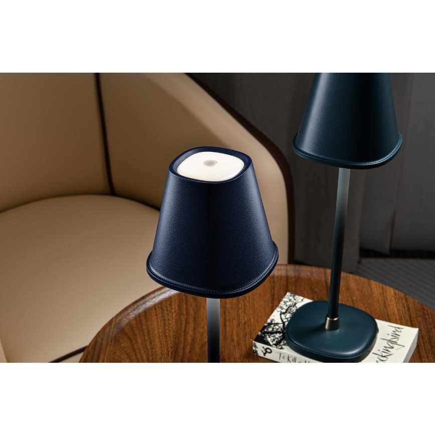 LED Димируема акумулаторна настолна лампа LED/3W/1800 mAh тъмносин