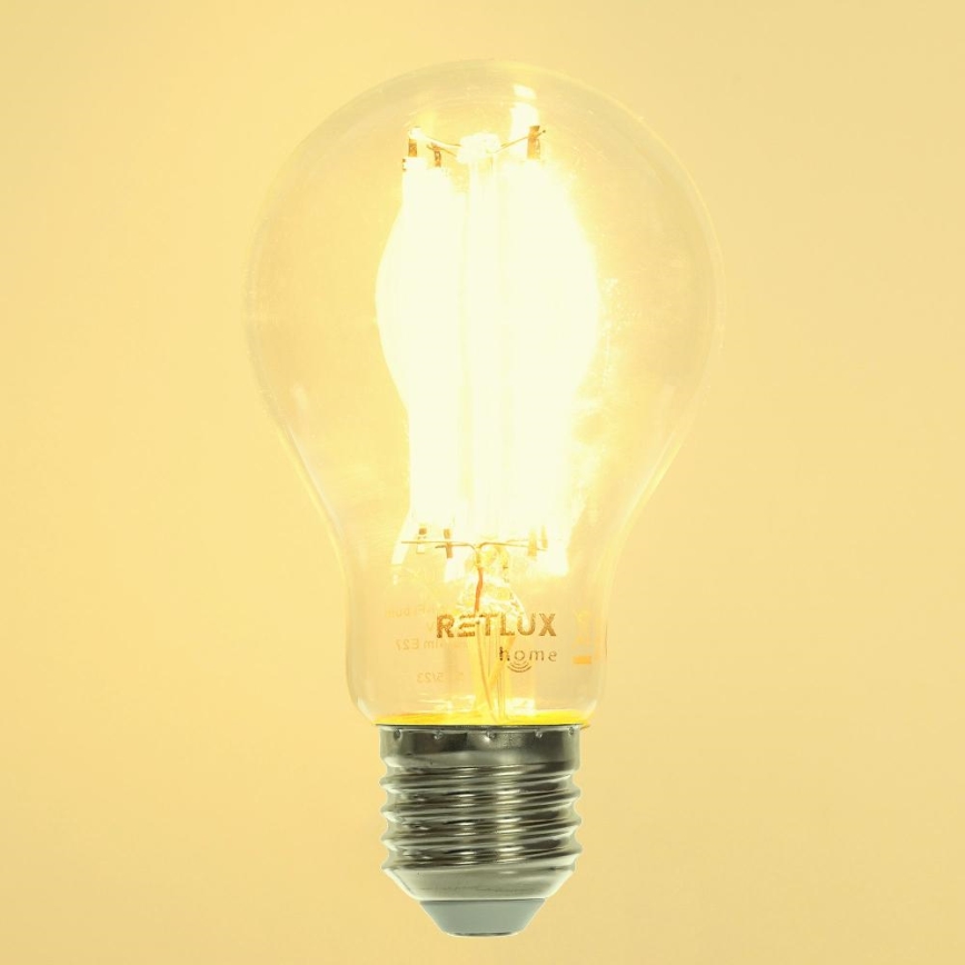 LED Димируема крушка FILAMENT A60 E27/7W/230V 2700-6500K Wi-Fi Tuya