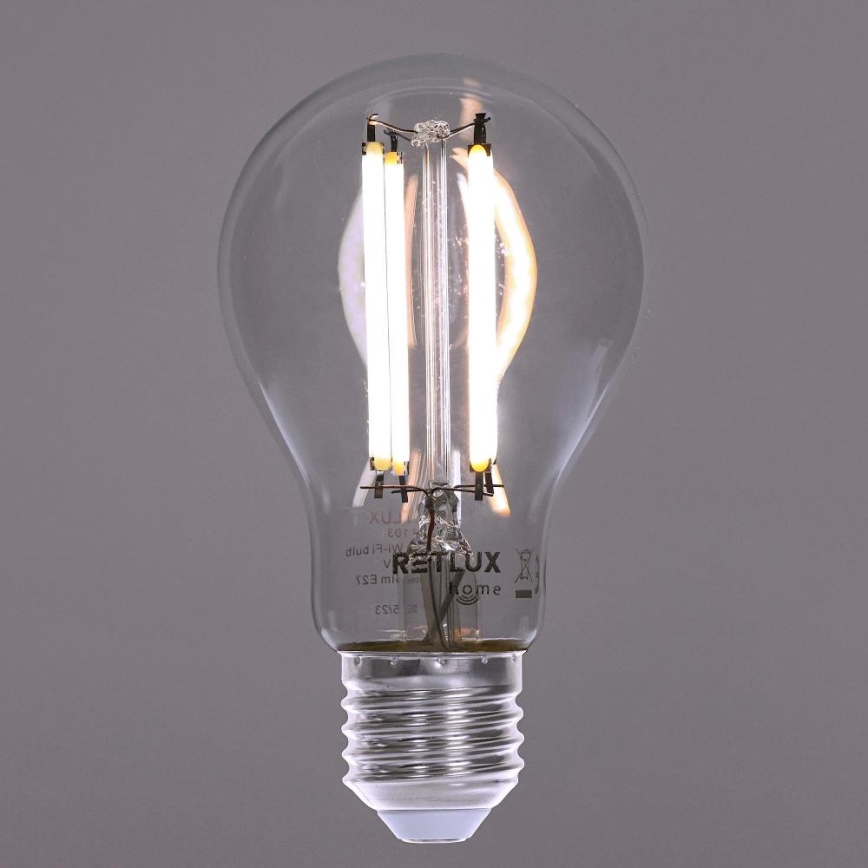 LED Димируема крушка FILAMENT A60 E27/7W/230V 2700-6500K Wi-Fi Tuya