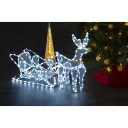 LED Екстериорна Коледна декорация LED/12W/230V IP44 елен