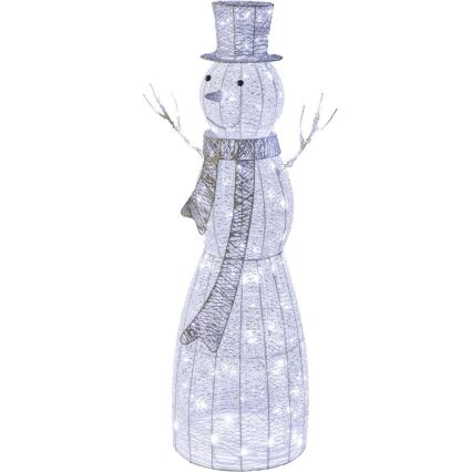 LED Екстериорна Коледна декорация LED/3,6W/230V/студено бяло 124 см IP44 снежен човек