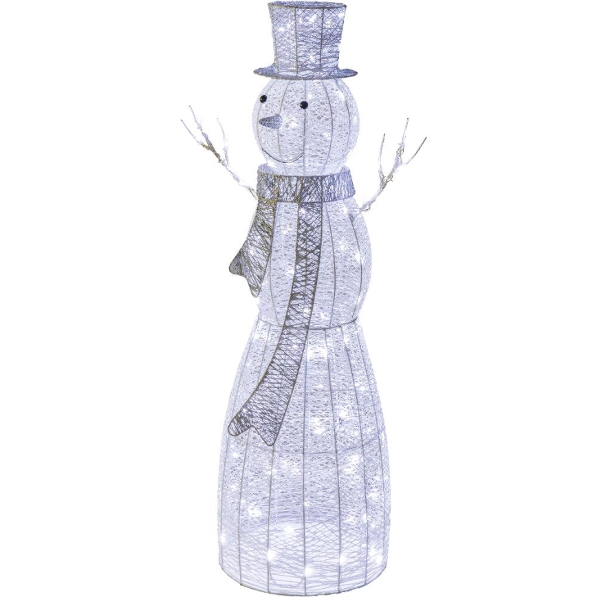 LED Екстериорна Коледна декорация LED/3,6W/230V/студено бяло 124 см IP44 снежен човек