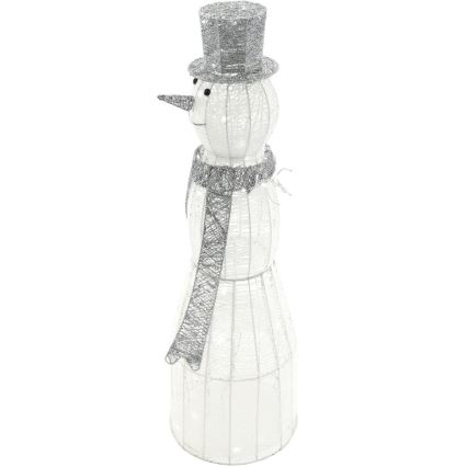 LED Екстериорна Коледна декорация LED/3,6W/230V/студено бяло 124 см IP44 снежен човек