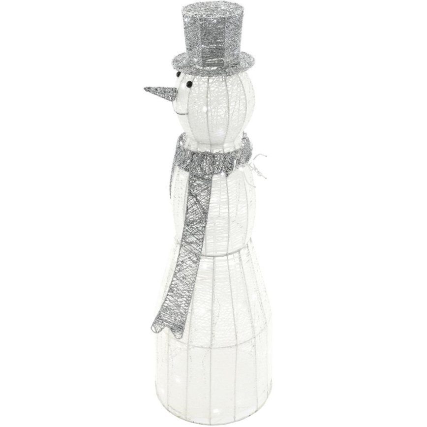 LED Екстериорна Коледна декорация LED/3,6W/230V/студено бяло 124 см IP44 снежен човек