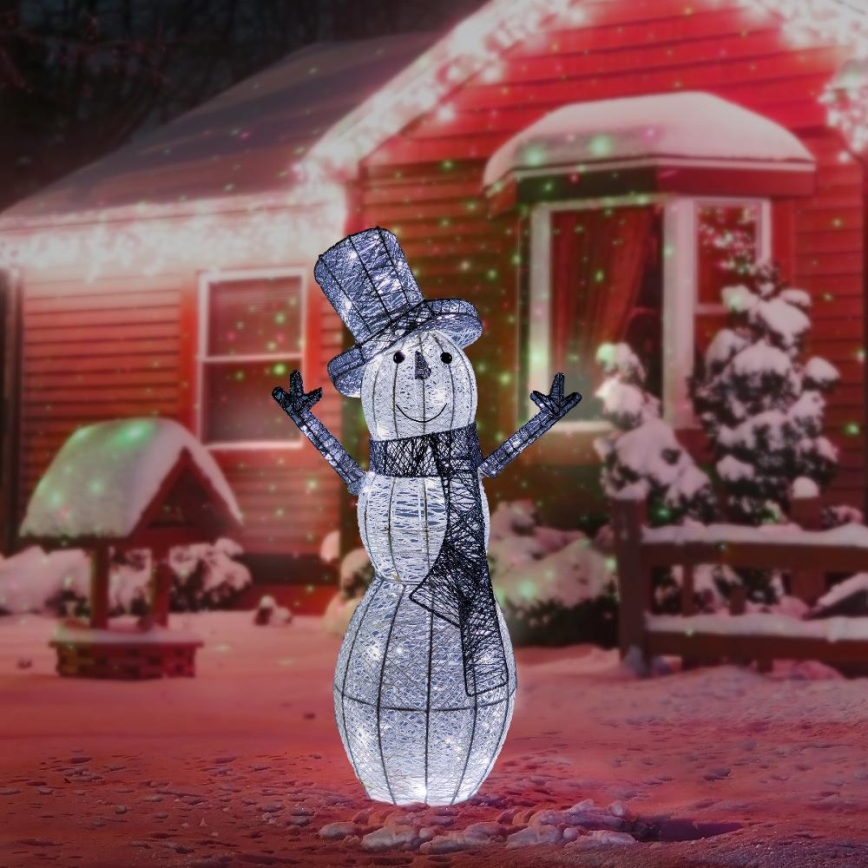 LED Екстериорна Коледна декорация LED/3,6W/230V/студено бяло 75 см IP44 снежен човек