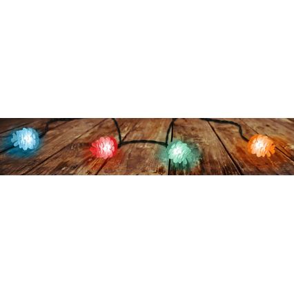LED Екстериорни Коледни лампички 40xLED/15м IP44 многоцветни