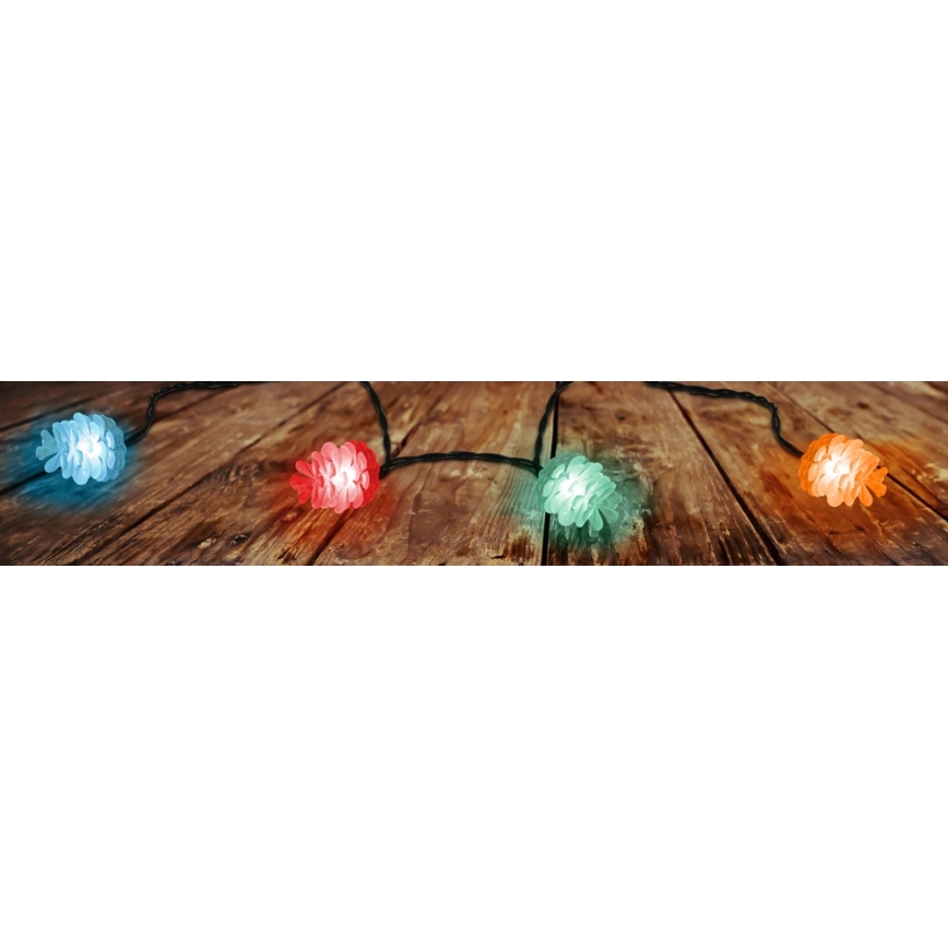 LED Екстериорни Коледни лампички 40xLED/15м IP44 многоцветни