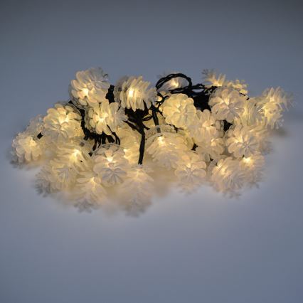 LED Екстериорни Коледни лампички 40xLED/15м IP44 топло бели