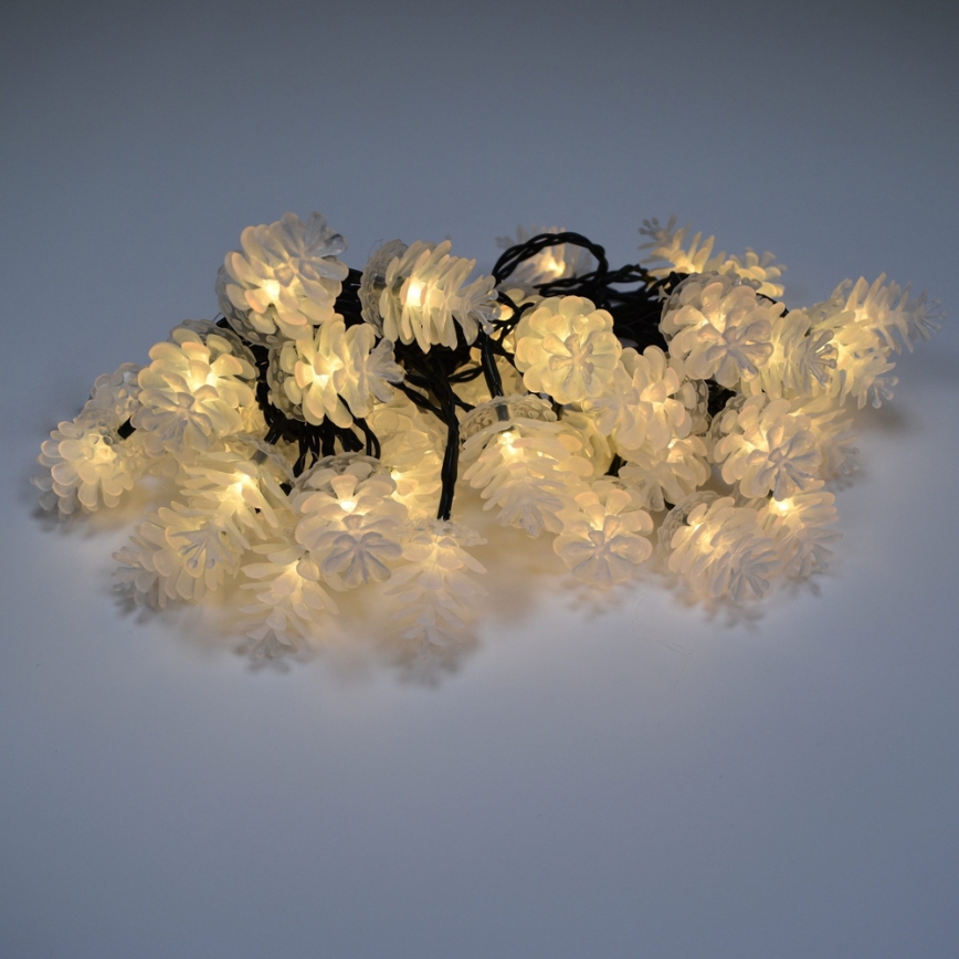 LED Екстериорни Коледни лампички 40xLED/15м IP44 топло бели