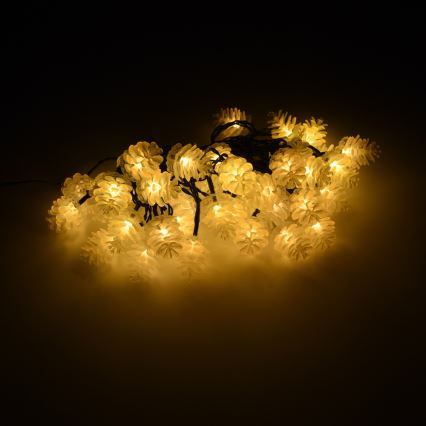 LED Екстериорни Коледни лампички 40xLED/15м IP44 топло бели