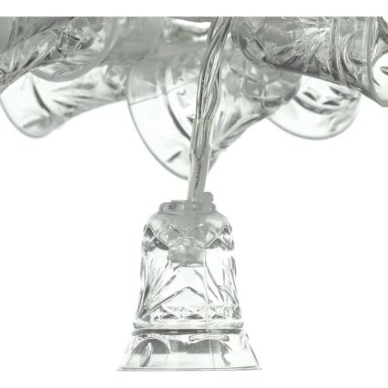 LED  гирлянд 20xLED/3xAA/топла бяла 2,2m звънчета