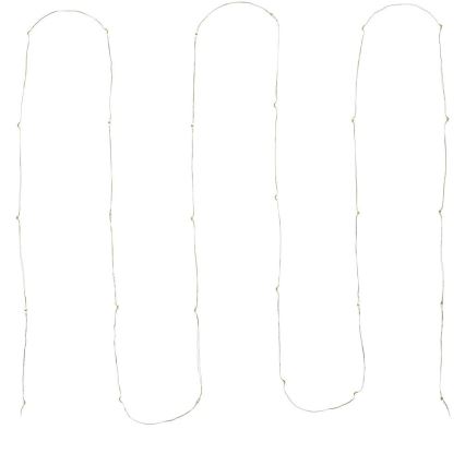 LED  гирлянд 30xLED/3xAA 3,3m студено бяло