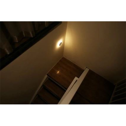 LED Лампа за ориентация със сензор LED/0,45W/3xAAA 3000K бял
